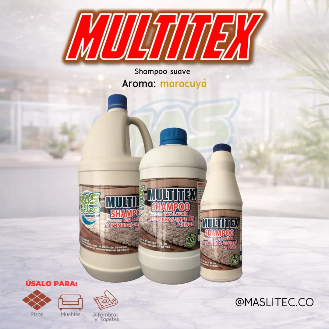 SHAMPOO SUAVE PARA SUPERFICIES DELICADAS